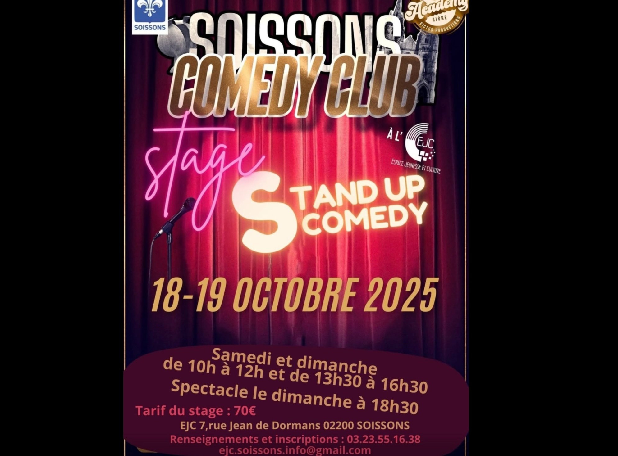 Soissons Comedy Club : deux jours de stand-up et de bonne humeur